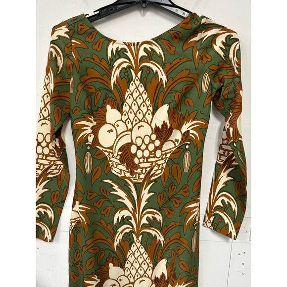 Cara Cara Svea Dress Green Fruit Basket Size Small New with tags - Picture 4 of 6